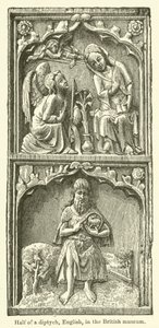 De helft van een diptiek, Engels, in het British Museum door English School