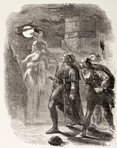 Hamlet, Horatio en Marcellus zien het Spook, uit 