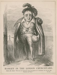 Hamlet op het kerkhof van Londen