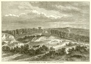 Hampstead Heath in 1840 door English School