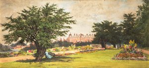 Hampton Court Tuinen, ca. 1910 door English School