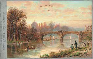 Hampton Court aan de rivier de Theems