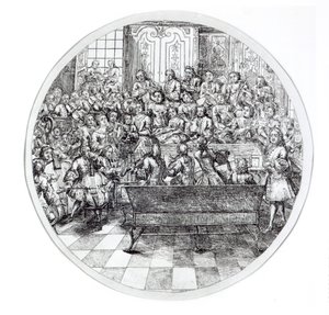 Handel dirigeert een oratorium