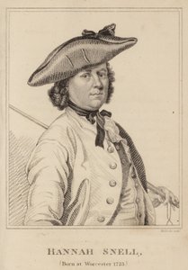 Hannah Snell, geboren in Worcester 1723 door English School