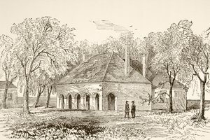 Hanover Court House, Virginia (litho)
