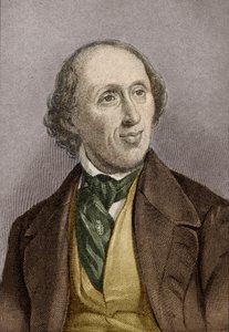 Hans Christian Andersen (1805-75) (latere inkleuring)