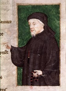 Portret van Chaucer, uit het gedicht 