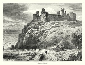 Kasteel van Harlech (gravure)