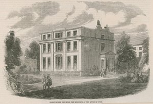 Harley House, New Road, Londen, de residentie van de koningin van Oude door English School