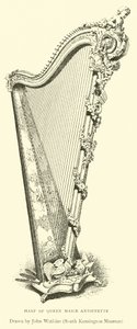 Harp van Koningin Marie Antoinette door English School