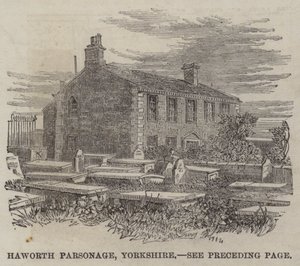 Haworth Parsonage, Yorkshire (gravure)