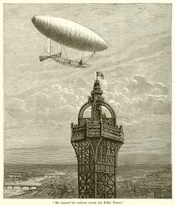 Hij stuurde zijn ballon rond de Eiffeltoren door English School