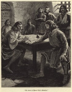Hij schreef op dictaat van Marco Polo door English School