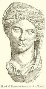 Hoofd van Demeter, gevonden in Apollonia