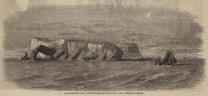 Helgoland, het wervingsstation voor het Vreemdelingenlegioen (gravure)