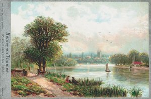 Henley aan de rivier de Theems door English School