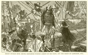Henry Hudson (de Arctische Ontdekkingsreiziger) door zijn Bemanning in de steek gelaten, voor de Kust van Labrador, 1611