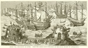 Hendrik VIII vertrekt vanuit Dover