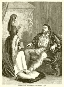 Hendrik VIII en Catharina Parr, 1546 door English School