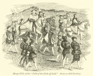 Hendrik VIII op het Veld van het Gouden Laken