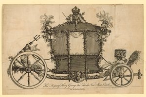 Hare Majesteit Koning George III Nieuwe Staatskoets door English School