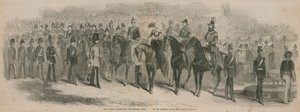 Hare Majesteit deelt het Victoria Cross uit