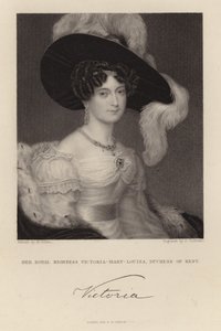 Hare Koninklijke Hoogheid Victoria Mary Louisa door English School