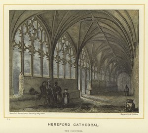 Hereford Kathedraal, de kloosters door English School