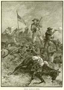 Heroïsche dood van Custer door English School