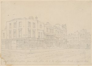 High Street Islington, van White Lion Street, naar de Liverpool Road, 16 augustus 1843