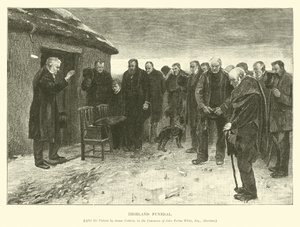Highland begrafenis door English School