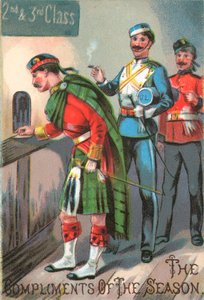 Hooglander militair, kerstkaart