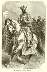 Zijne Hoogheid de Maharajah van Gwalior door English School