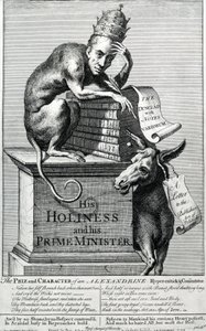 Zijne Heiligheid en Zijn Eerste Minister, 1729