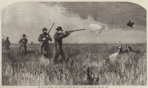 Zijne Koninklijke Hoogheid De Prins van Wales die Schiet op de Prairies van het Verre Westen door English School