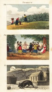 Historische uitzichten van Frankrijk door English School