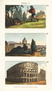 Historische uitzichten van Italië door English School