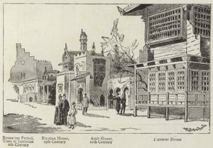 Geschiedenis van Menselijke Woningen op de Parijse Tentoonstelling door English School