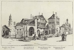 Geschiedenis van Menselijke Woningen op de Parijse Tentoonstelling door English School