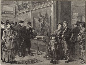 Vakantiemensen in de National Gallery