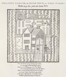 Hollands Leaguer, of landhuis, van Paris Garden, Southwark, Londen door English School