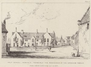 Holt School, voorheen de residentie van de familie Gresham door English School