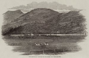 Hong-Kong races, de race voor de Plenipo Cup (gravure) door English School