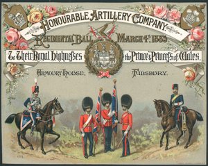 Honourable Artillery Company, Regimentsbal, 4 maart 1885 door English School