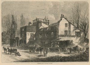 Hornsey Wood House Tavern door English School