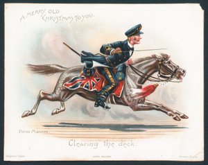 Horse Marines kerstkaart door English School