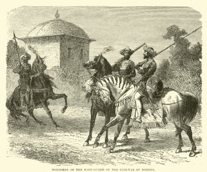 Ruiters van de lijfwacht van de Gaikwar van Baroda