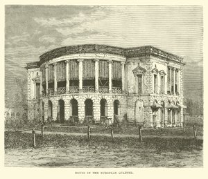 Huis in de Europese Wijk, Calcutta, India