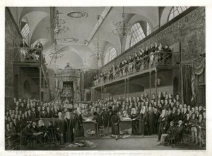 Hogerhuis tijdens het belangrijke onderzoek in 1820 door English School