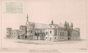 Houses of Parliament: Voorstellen voor de wijziging van de buitenkant van de gebouwen grenzend aan Westminster Hall door English School